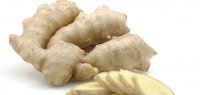 Whole and sliced ginger